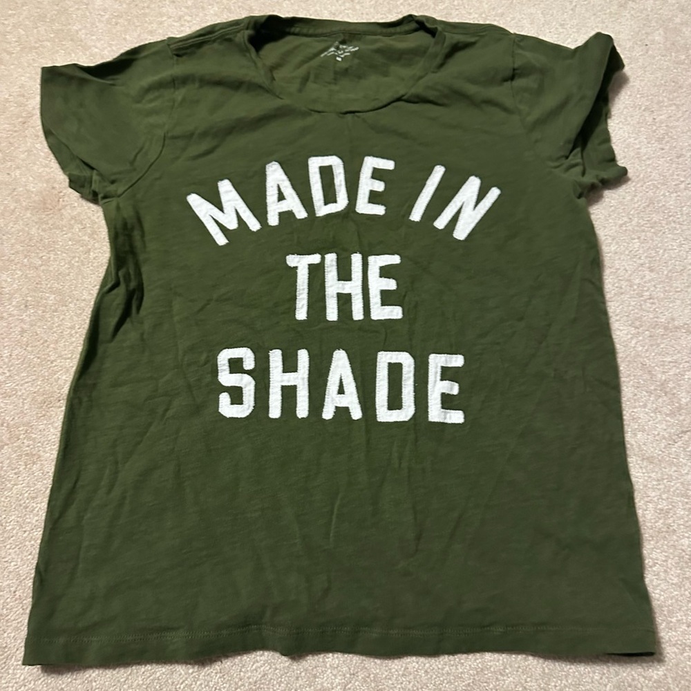 J.Crew Olive Graphic Tee